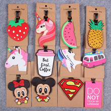 Load image into Gallery viewer, Animal Cartoon Silica Gel Suitcase ID Addres Holder Baggage