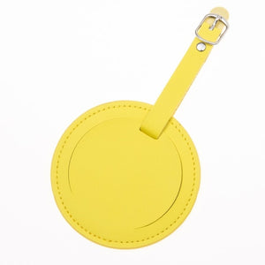 Leather Suitcase Round Luggage Tag Bag Pendant Handbag