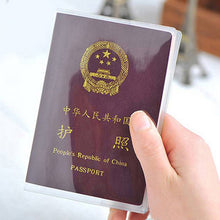 Load image into Gallery viewer, Passport Case, Clear Transparent Passport Cover