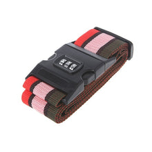 Load image into Gallery viewer, Adjustable Travel Luggage Password Lock Nylon Belt Strap Band Multicolor