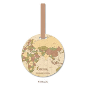 Fashion Map Luggage Tag Women Travel  Holder Baggage