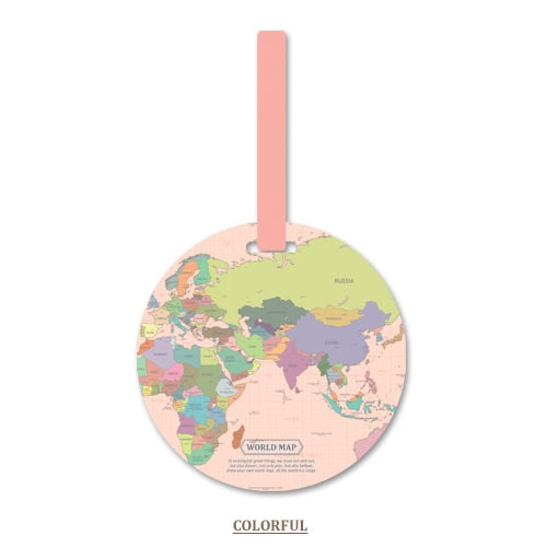 Fashion Map Luggage Tag Women Travel  Holder Baggage