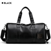 Load image into Gallery viewer, Men&#39;s Black handbag Travel Bag Waterproof Leather