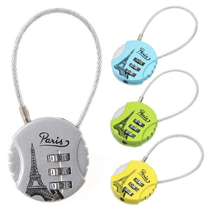 Mini Cute 3 Digit Combination Travel Luggage Suitcase Lock Padlock Security 21B