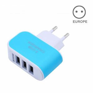 Plug Charger Station 3 Port USB Charge