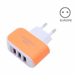 Plug Charger Station 3 Port USB Charge