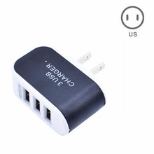 Load image into Gallery viewer, Plug Charger Station 3 Port USB Charge